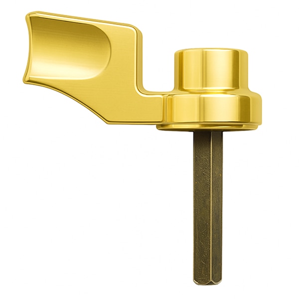 Pella Sliding Door Thumb Turn in Polished Brass